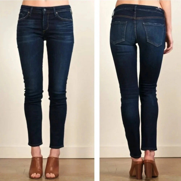 Citizens of Humanity Arielle Mid Rise Skinny Jeans Women’s Size 26 Raw Hem - Picture 1 of 12